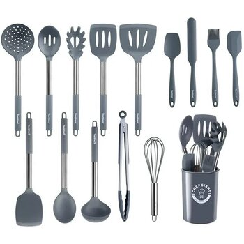 Juego de utensilios de cocina de silicona de 15 piezas