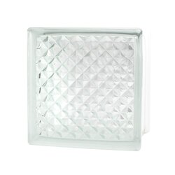 Vidrio Block Lattice Marca Fontibre 19x19x8 cm