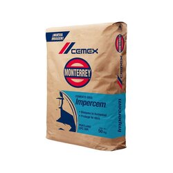 Cemento Impercem Monterrey 50 kg gris