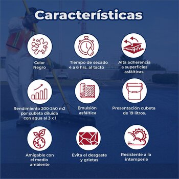 Sellador Asfáltico Base Agua Emultex TP 19 Lt