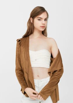 Chaqueta cascada antelina