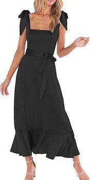 Vestido tirantes de mariposa para playa