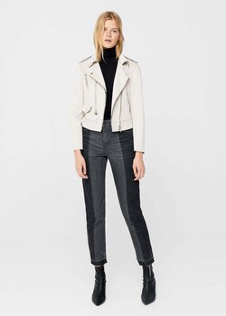 Cazadora biker cremalleras