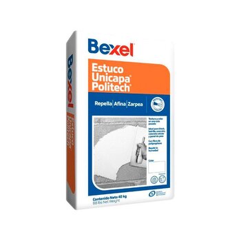 Estuco Unicapa Politech Marca Bexel 40 Kg