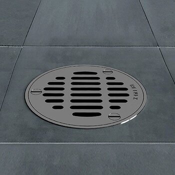 Coladera Alta Tres Bocas Helvex Rejilla Redonda 28