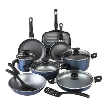 Batería De Cocina Cinsa Balance De Aluminio De 14 Piezas