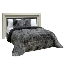 Cobertor Matrimonial Elefantito Negro Grizzly Térmico