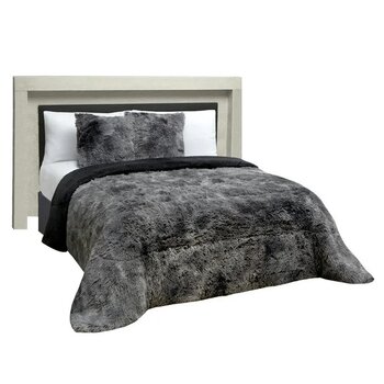 Cobertor Matrimonial Elefantito Negro Grizzly Térmico